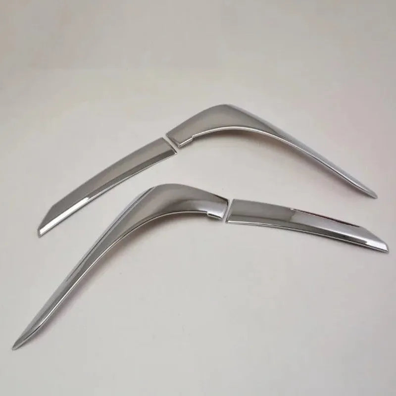 Silver ABS electroplated tail light eyebrow decoration set for Mitsubishi Outlander