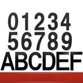 Black stainless steel adhesive house number 7.5cm waterproof for door or wall mounting