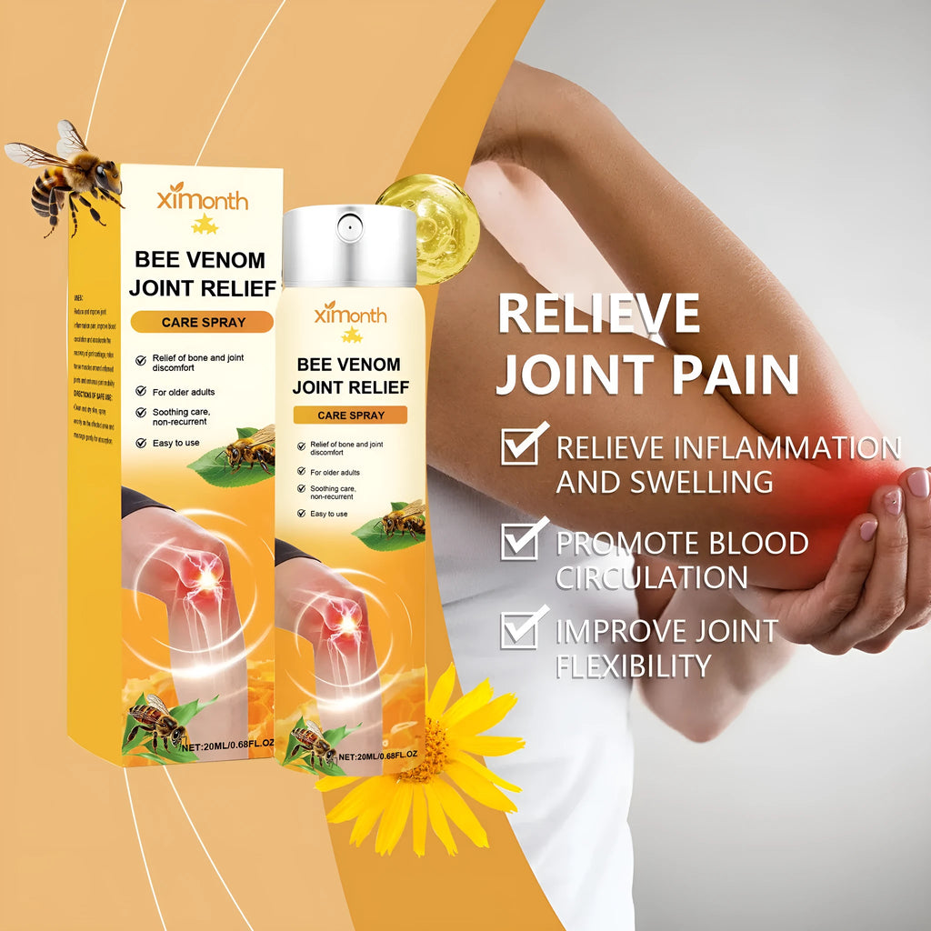 Body care spray daily nourishing 20ml bottle with menthol bee venom arnica dimethyl sulfone