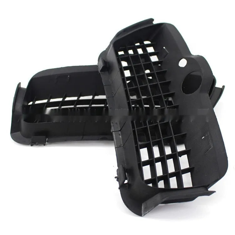 Black ABS plastic Volkswagen Golf 3 front bumper fog light cover pair for lower grille.