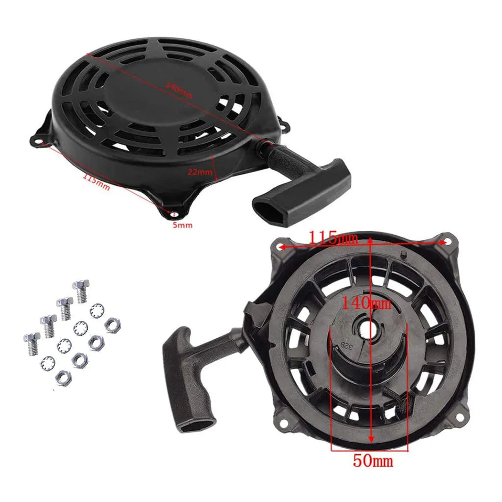 Bailitong motorcycle hand puller starter tool showing 115mm diameter manual puller