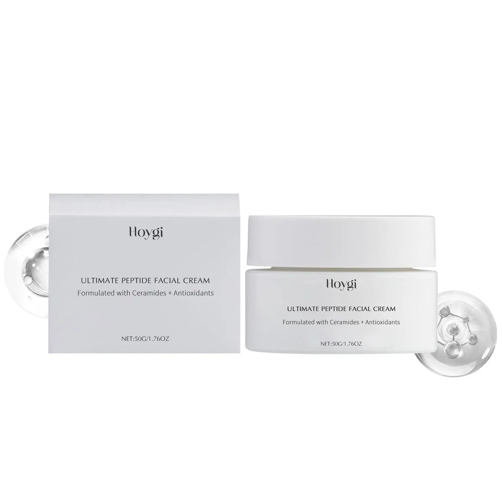 Deep Nourishing Moisturizing Facial Cream 50g jar with ceramide NP and peptide complex on a clean surface