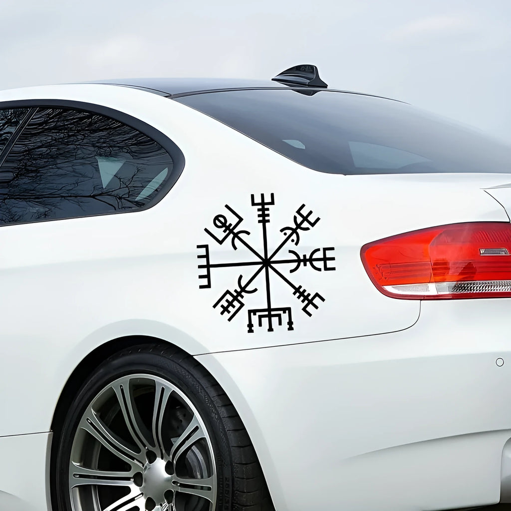 Square 13x13cm 'No Charm' vegetarian vinyl car and notebook sticker