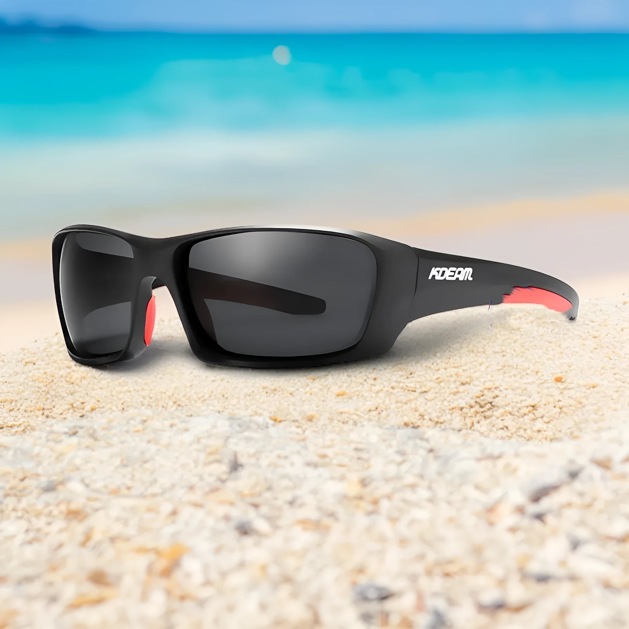 Ultralight sports polarized sunglasses with TR90 frame in colour option C1 on a white background