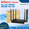 ED128 industrial 4G/3G router with removable iron box enclosure and antenna options