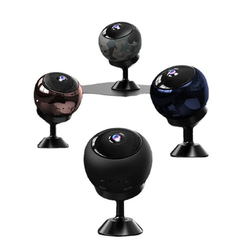 1080p wireless Wi-Fi indoor surveillance camera with 3.6mm lens on white background