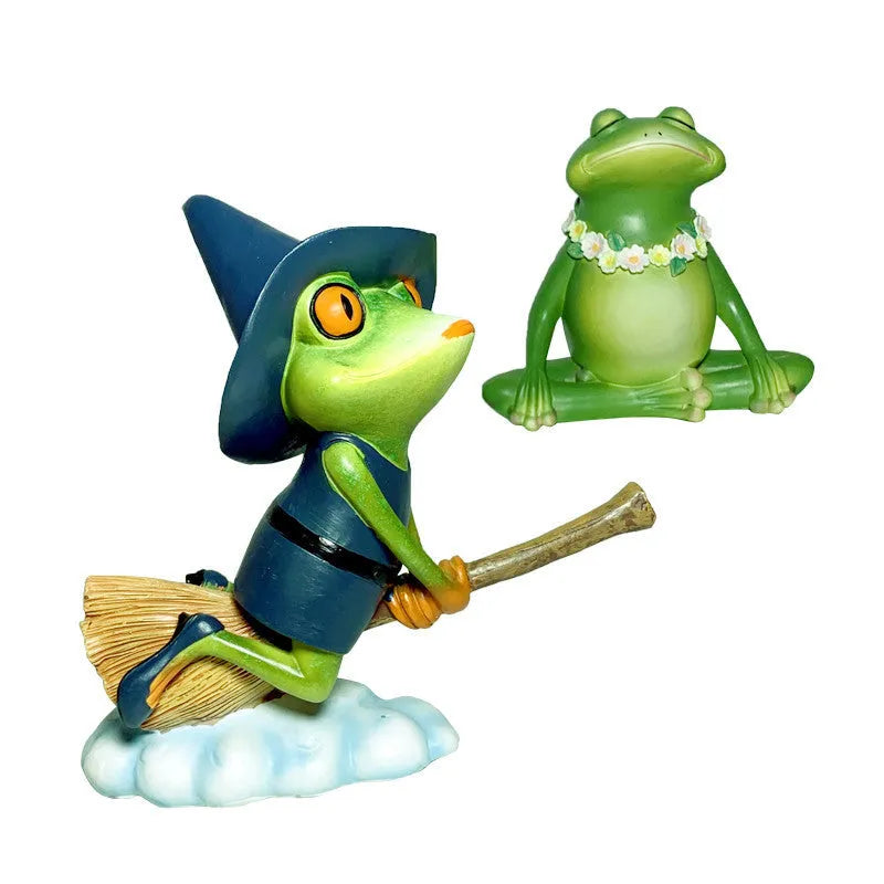 Magic yoga frog home decoration in RDW123 colour, European style plastic and resin ornament.