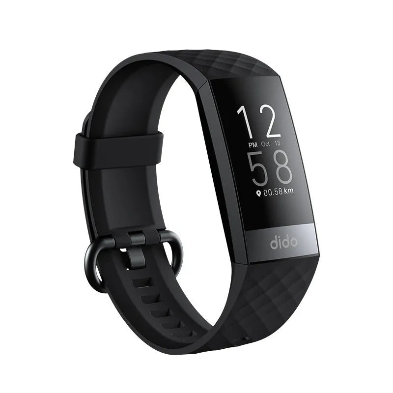 Y6 Black smart bracelet with health monitoring on a wrist