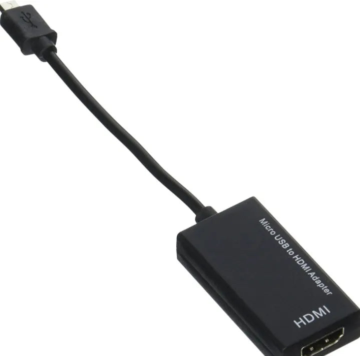 Black DisplayPort to HDMI adapter cable 12cm with ABS connector housing