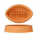 Silicone pet bowl with suction cup base, slow food bowl for dogs and cats, available in blue