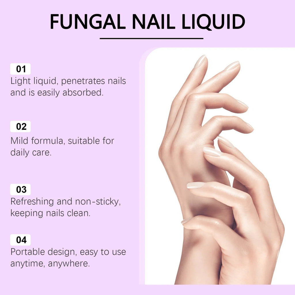 30ml nail care solution bottle with ginger and tea tree active ingredients for daily nail treatment