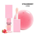 Six transparent lip gloss tubes in 6ml size with different fruity flavours for natural sheer finish
