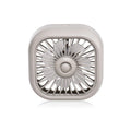 USB car fan in black with three speed settings for air outlet installation