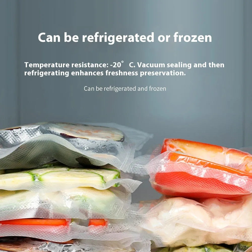 Food grade electric suction fresh-keeping envelope bag set with USB vacuum pump and plastic storage bags
