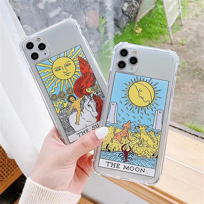 Mythology comic graffiti phone case in Moon colour for iPhone