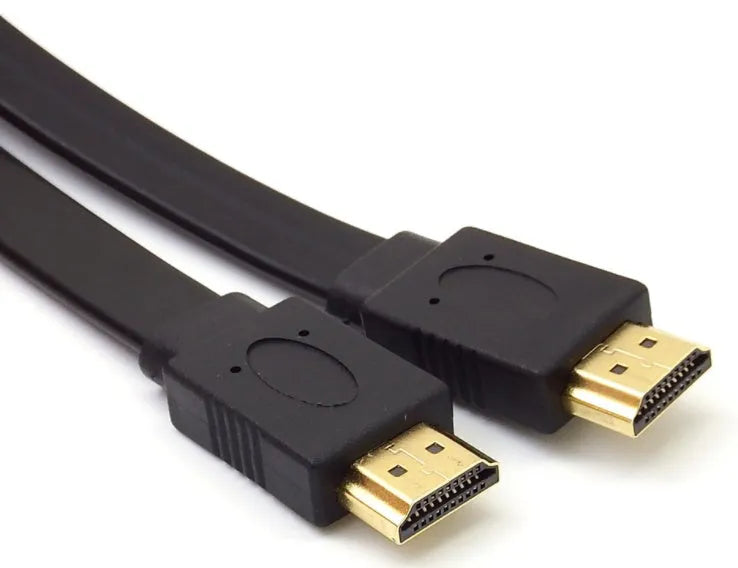 Flat HDMI cable with 1080P support and 1.4 version compatibility in multiple length options