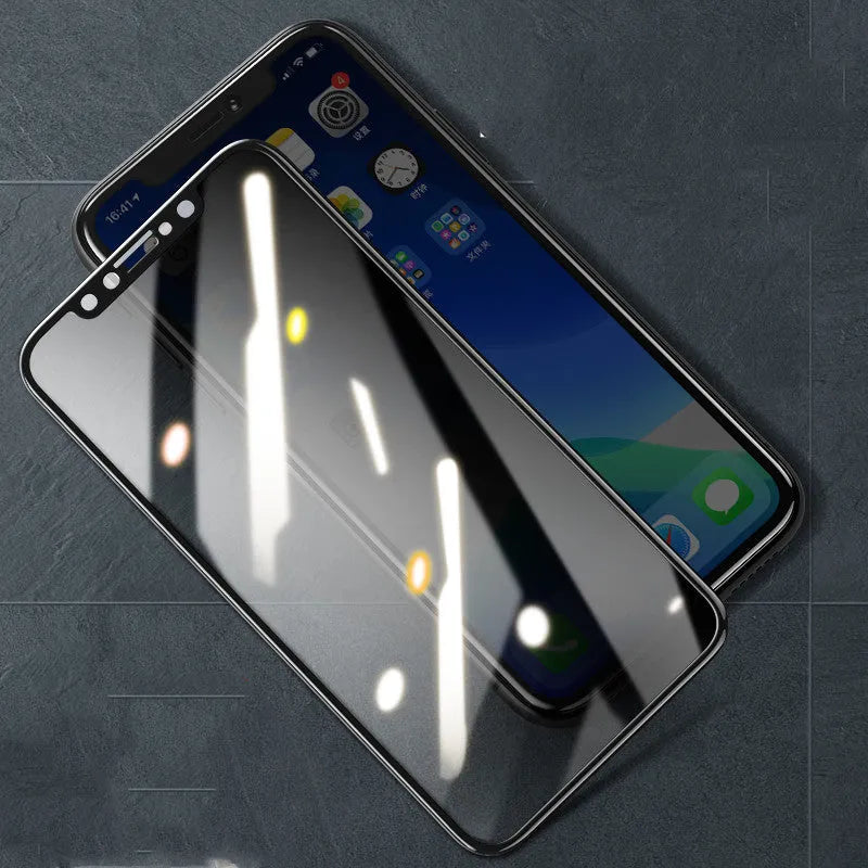 9D tempered glass screen protector for iPhone 11 Pro Max, anti-reflective and anti-fingerprint, colour options available