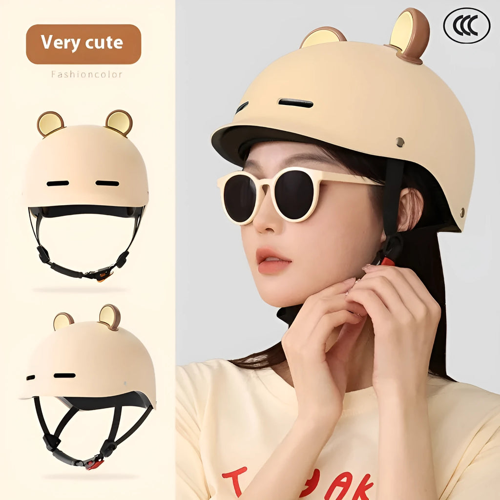 Seasons universal 3C certification electric bicycle helmet ABS material multiple colours mocha coffee brown Norwegian blue
