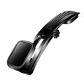Creative magnetic desktop car phone holder with gooseneck arm and silicone surface in black