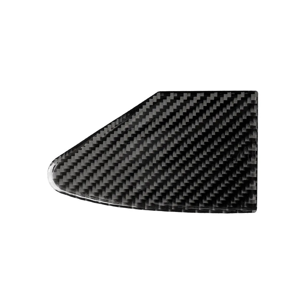 Carbon fibre textured USB charging port panel decorative sticker with 3M adhesive backing.