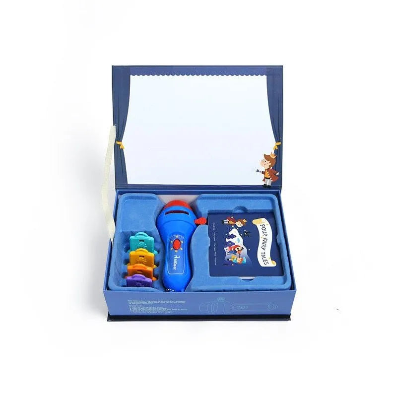 SmartKids kids storybook projector torch with four colourful projection discs