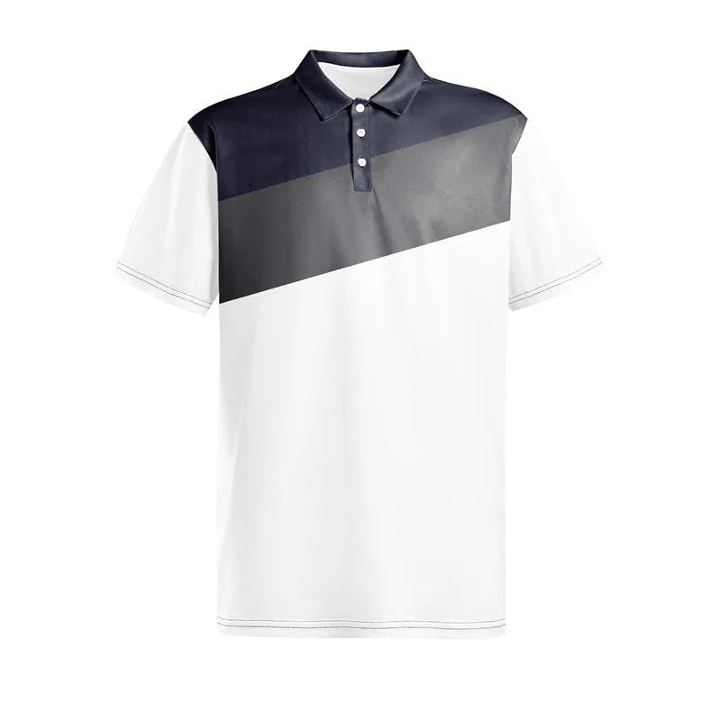 Men's loose fit 3D digitally printed T-shirt in colour LM-PL047 with short sleeves