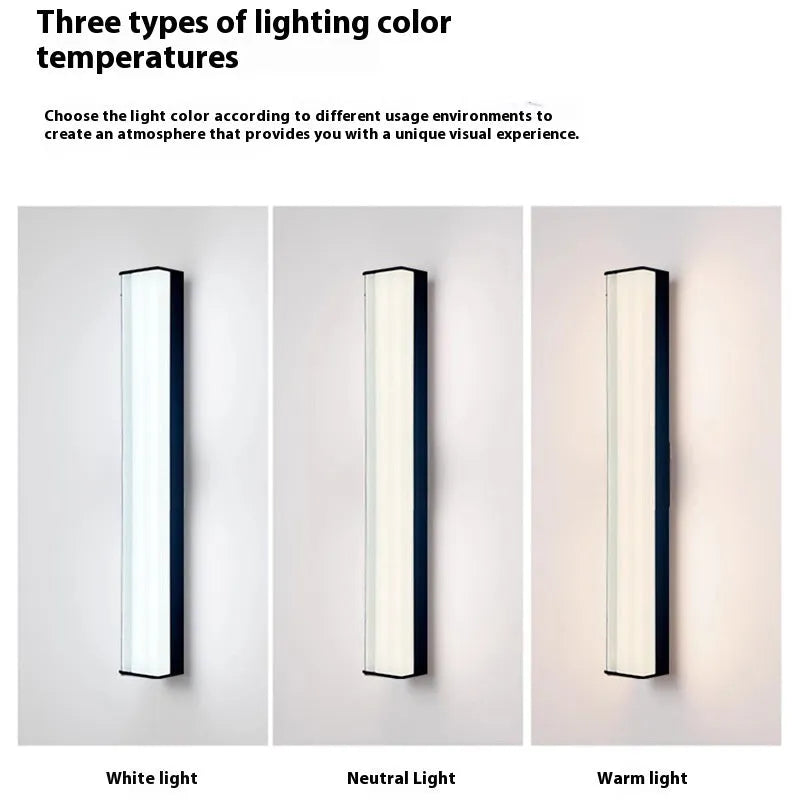 Modern simplicity outdoor wall lamp in 30-120CM sizes for villa and hotel courtyard entrance