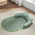 Green or yellow four-season pet cooling mat for small and medium dogs and cats in S M L XL sizes