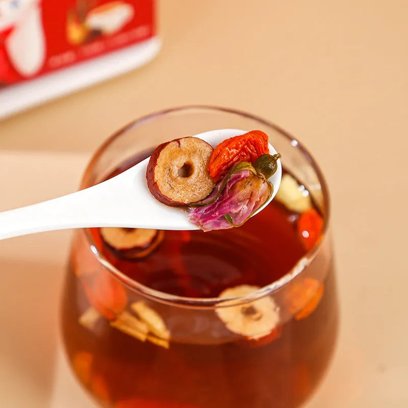 Box of brown sugar ginger tea with red dates and wolfberries, 150g