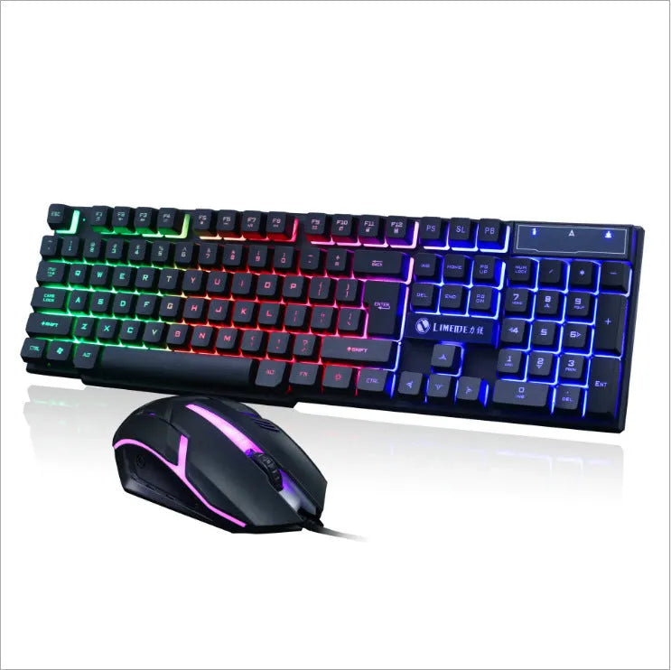Limei GTX300 gaming keyboard and mouse set with backlight function and USB connection for desktop computers