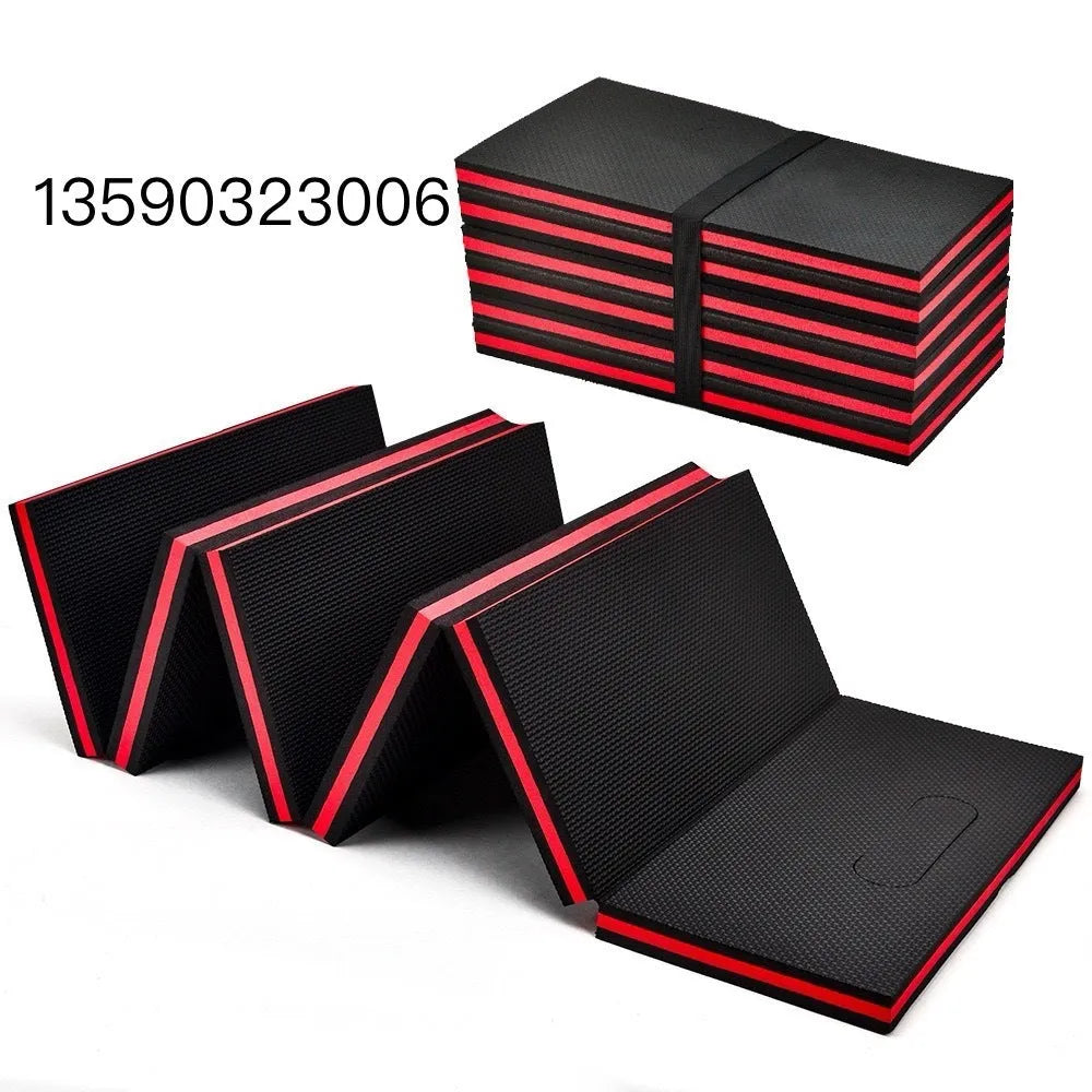 Folding EVA foam car repairing mat 116x40x2.5cm kneeling pad on garage floor