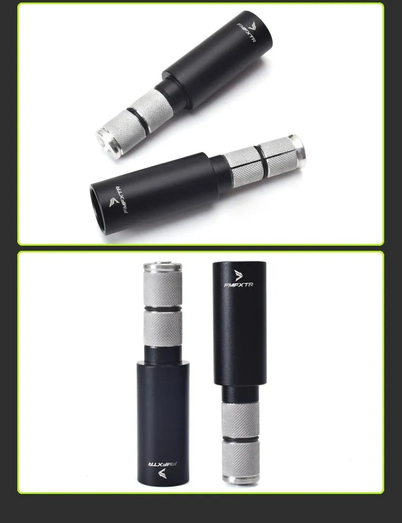 Pair of aluminum alloy handlebar extension rods for bicycle handlebar width adjustment