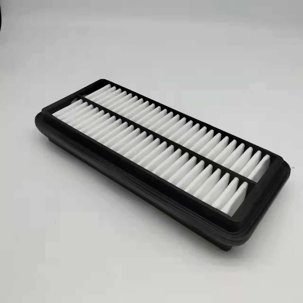 Black circular car air filter with 256mm diameter for modern vehicle engine intake
