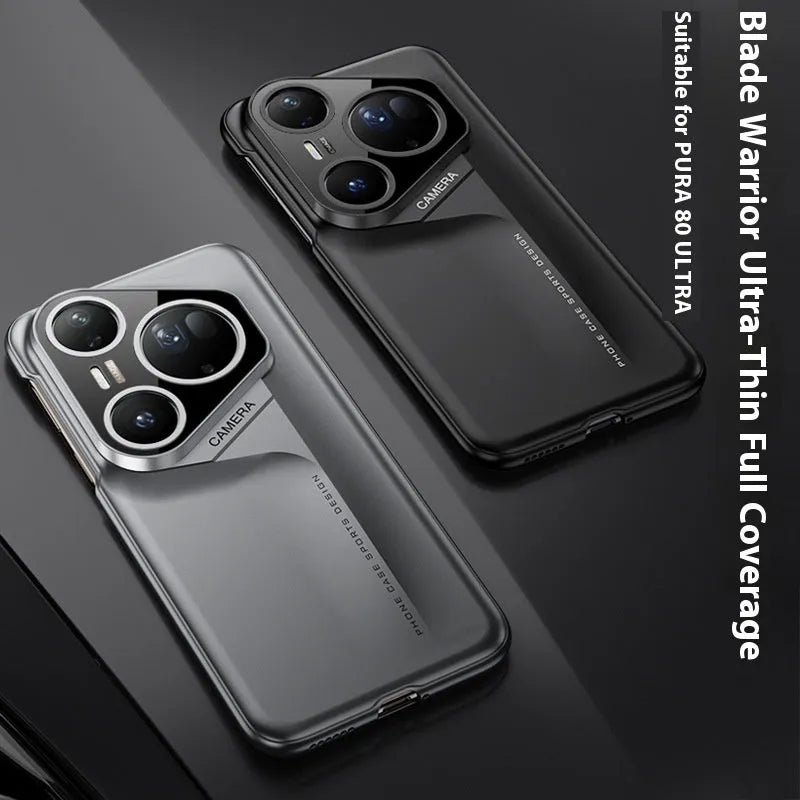 Blade Warrior hard PC frosted phone case for Huawei P80 Pro, Cold Mountain Gray, anti-fall lightweight minimalist design