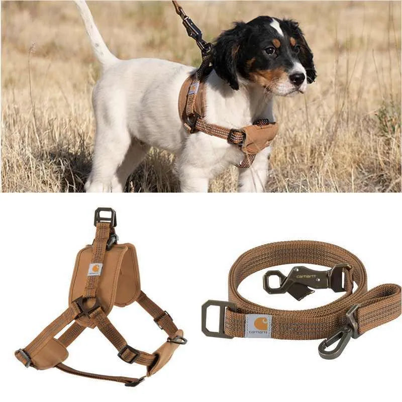 Reflective dog chest strap training belt with hand holding rope, size M L XL, 1.8 metre length