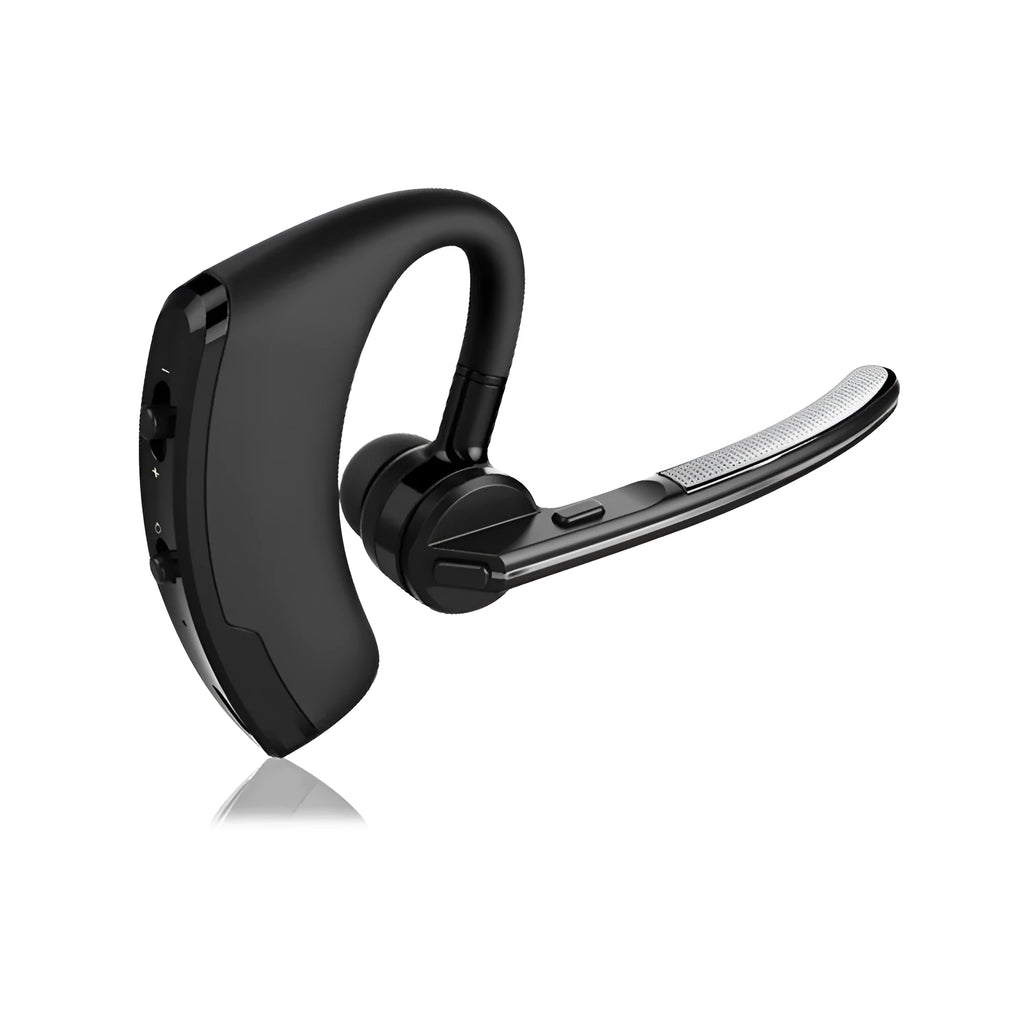 V9 Jerry black Bluetooth headset with ear hook and microphone for hands-free calls