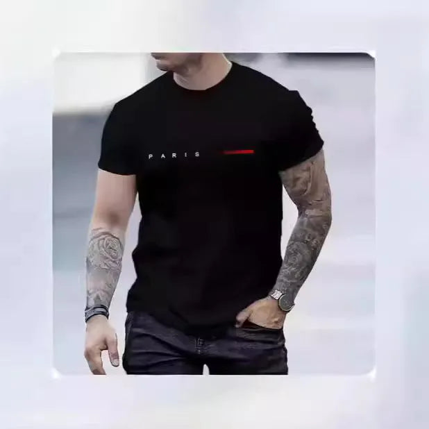 3D printed slim fit men's short sleeve top in mesh polyester, colour TY5741