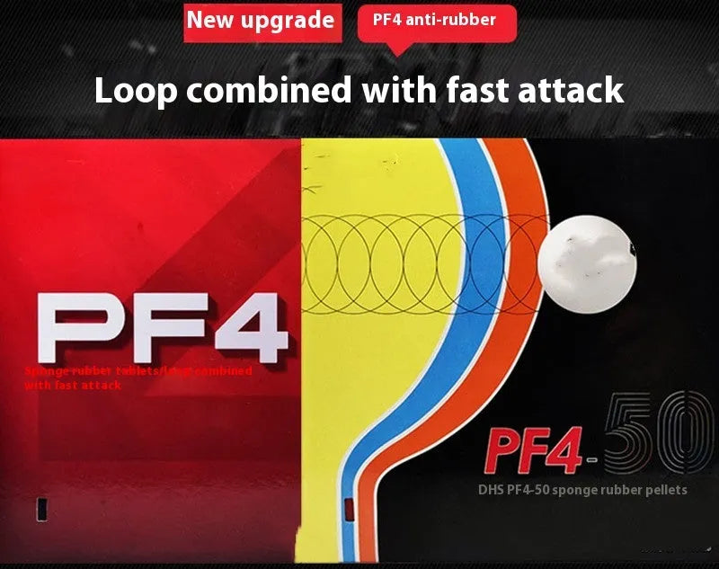 Fast Attack Sticky Classic-50 table tennis racket with anti-spin rubber in red or black colour options