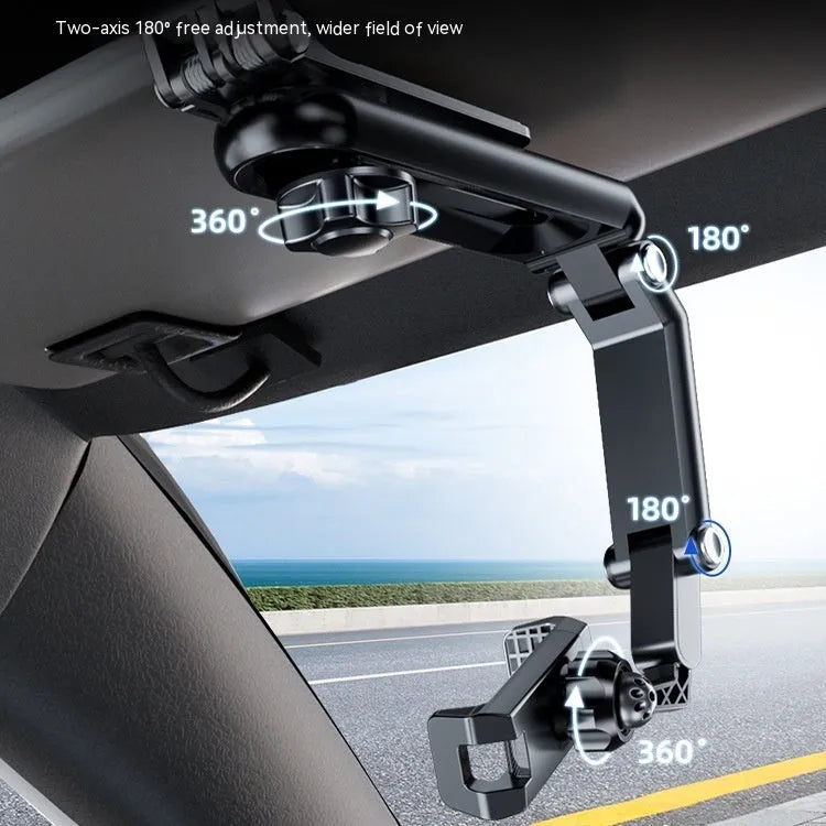 Car phone holder bracket with clip mounting for dashboard, windscreen or air vent placement