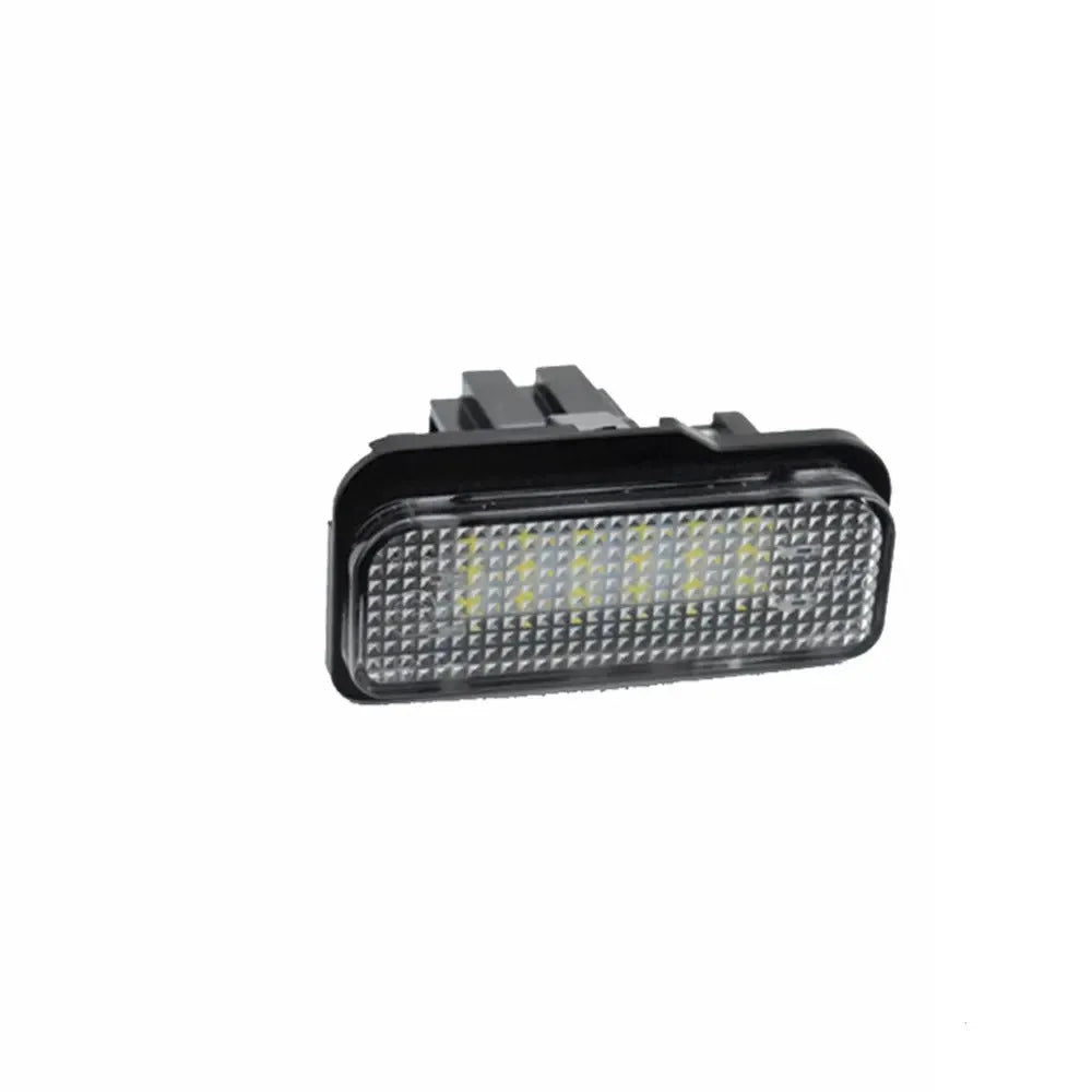 Minimalist household LED license plate light for Mercedes models with 18 LEDs and PC housing