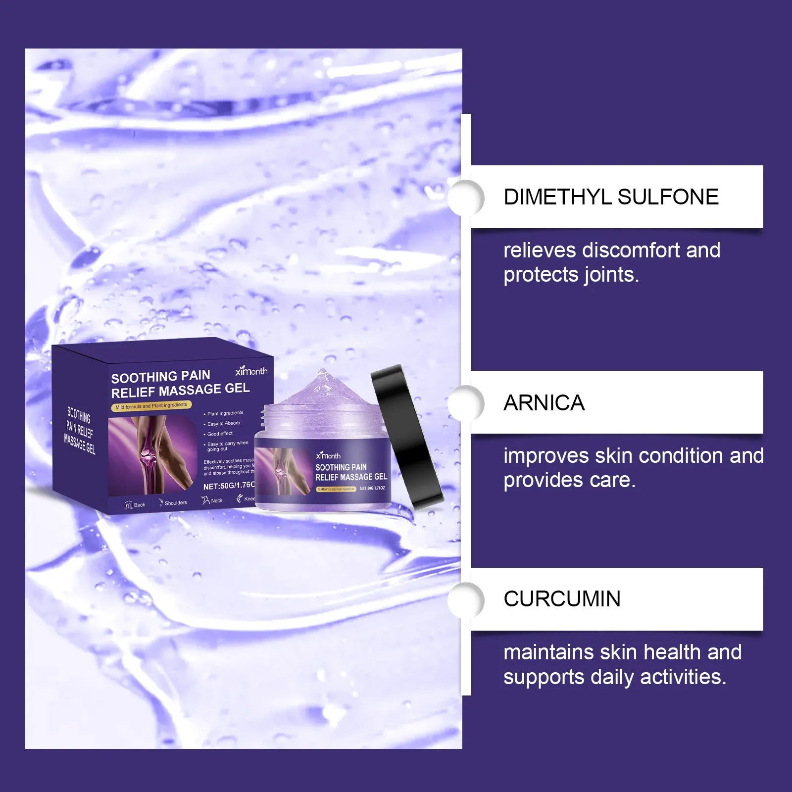 50g tube of Body Joint Care Gel for topical muscle and joint application