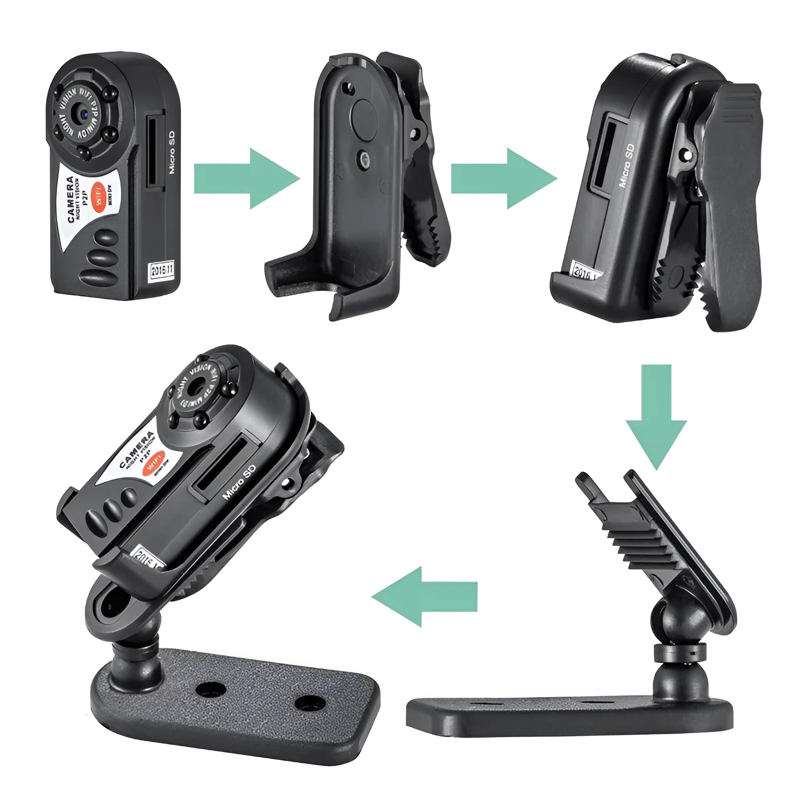 Wireless IP camera with 3MP CMOS sensor, 16x optical zoom, and built-in WiFi antenna for remote monitoring