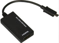 Black DisplayPort to HDMI adapter cable 12cm with ABS connector housing