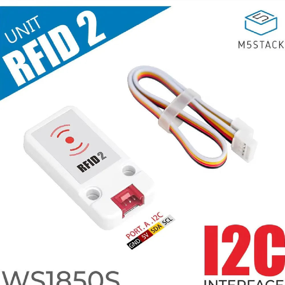 M5Stack WS1850S RFID NFC reader module with HY2.0 cable for IoT development