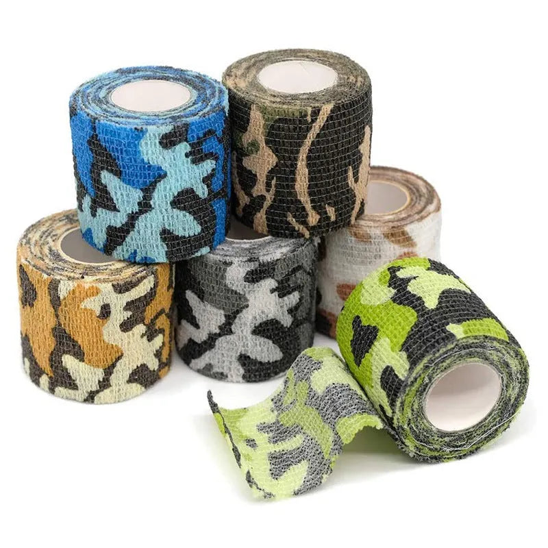 Non-woven camouflage bandage roll self-adhesive 5cm x 4.5m in ACU pattern