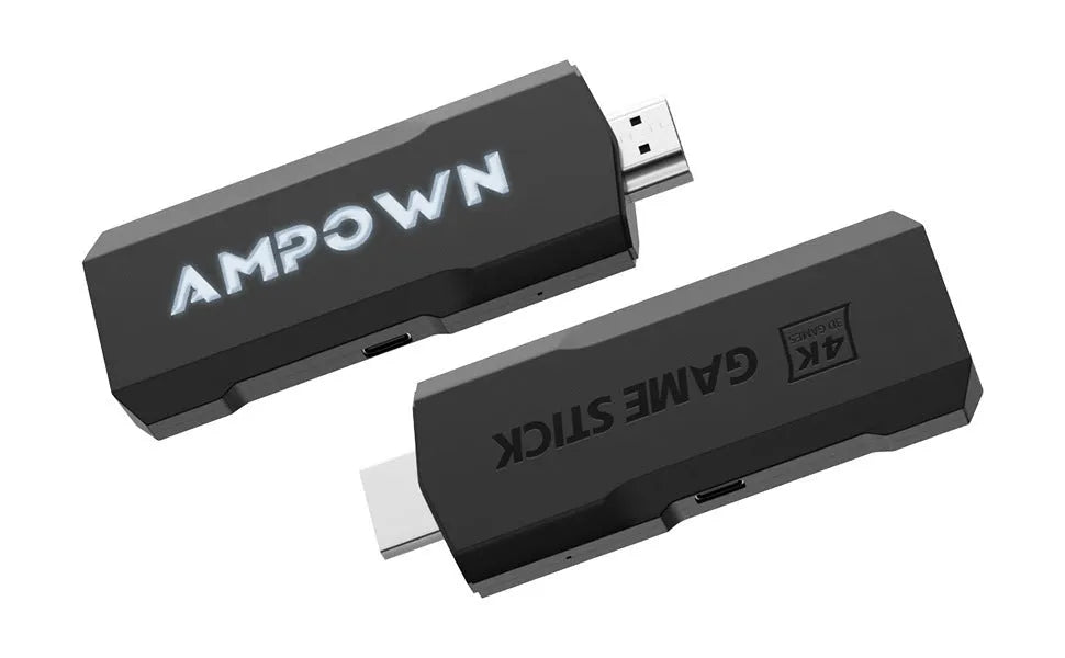 Wireless HD game console with HDMI port and handle on ABS housing for TV connectivity
