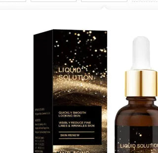 30ml bottle of facial moisturising care solution with hyaluronic acid, measuring 9cm in height.
