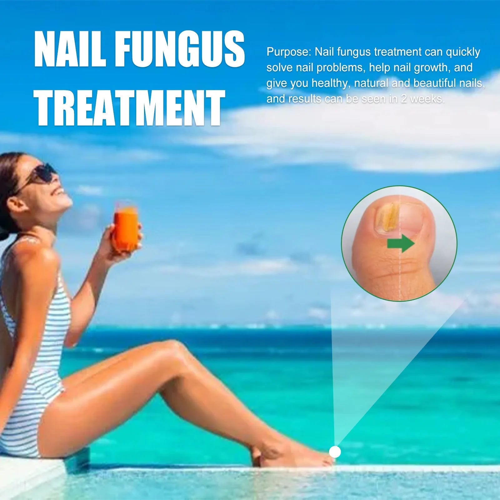 30ml tea tree oil foot nail repair fluid bottle for hand and foot nail care
