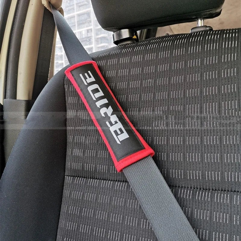 Cotton sponge cloth car shoulder sleeve decoration set with embroidery detail in black, blue or red