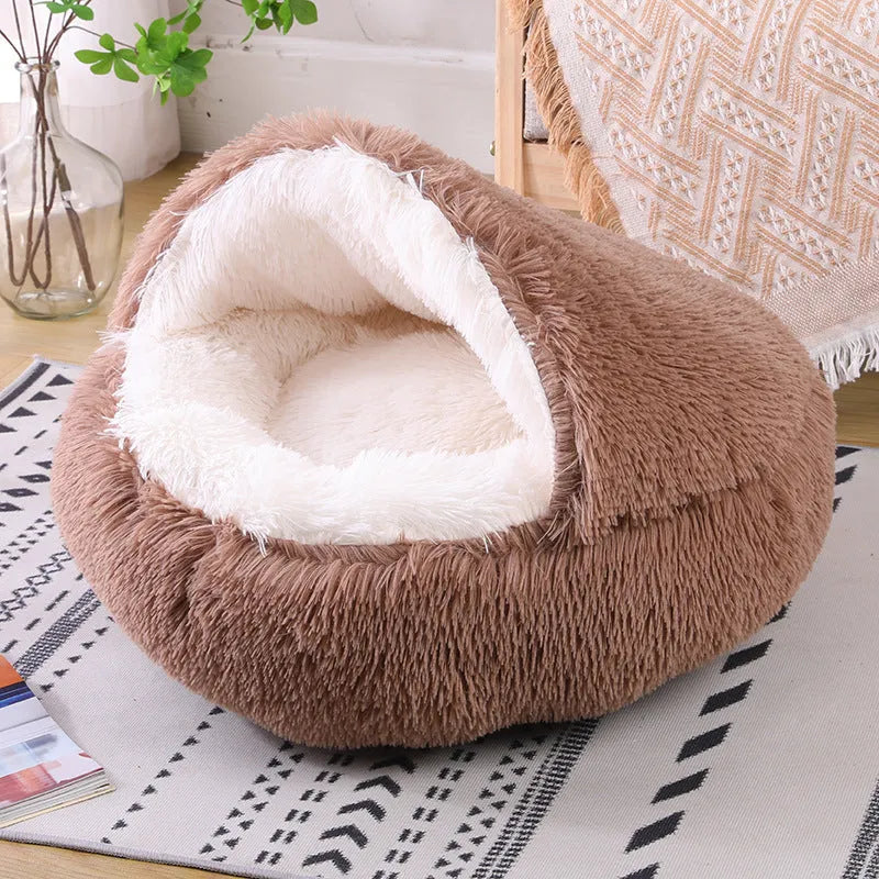 Semi-surrounded waterproof cloth dog kennel available in multiple colours and sizes 35cm to 60cm